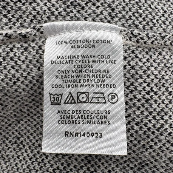 Womens LOFT Size XSP Black and Gray Knit Cardigan - Picture 4 of 4